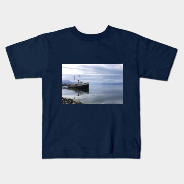 Abandoned at Ushuaia, the worlds end Kids T-Shirt by stevepaint